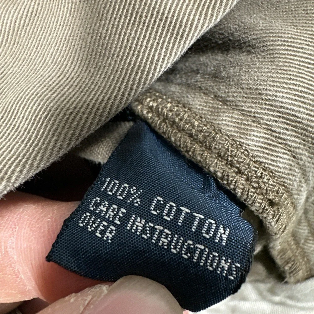 Vtg Polo Ralph Lauren Classic Chino Cotton Twill Pants Men's 33x32(32x30) Brown